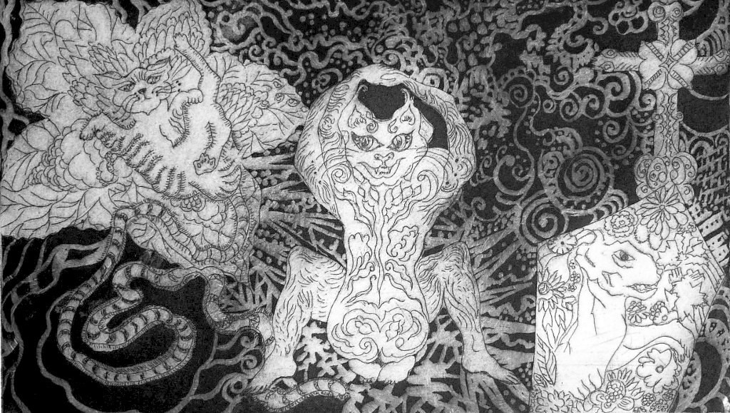 Claire Bonnafoux - Gravure 'Renaissance'