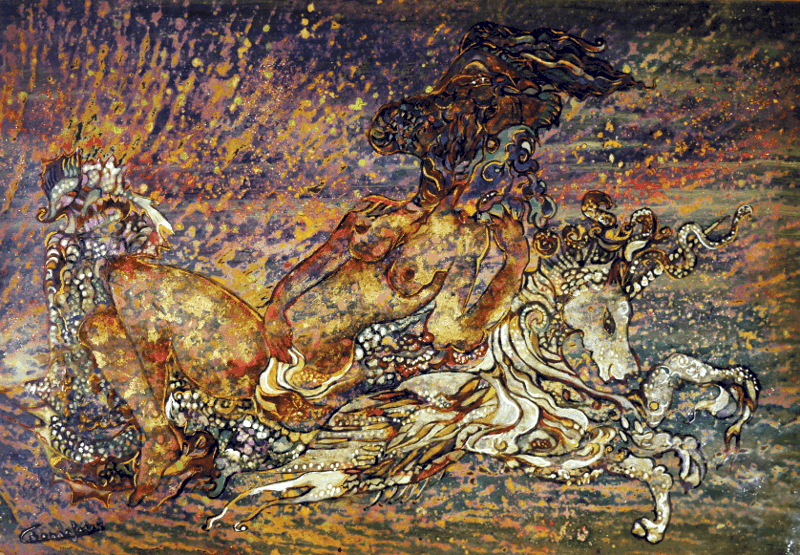 Claire Bonnafoux - Laque sur ardoise