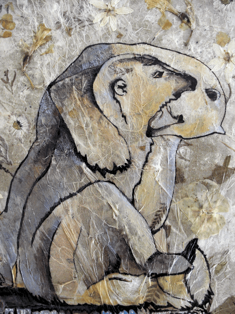 Claire Bonnafoux - Peinture 'Ours blancs'