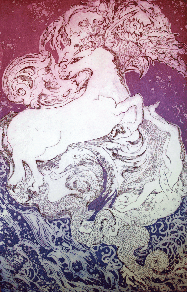 Claire Bonnafoux - Gravure 'Mouvance'